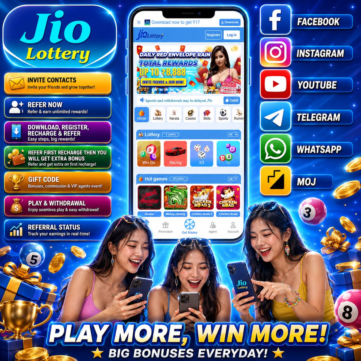 JIO Lottery - Play More, Win More